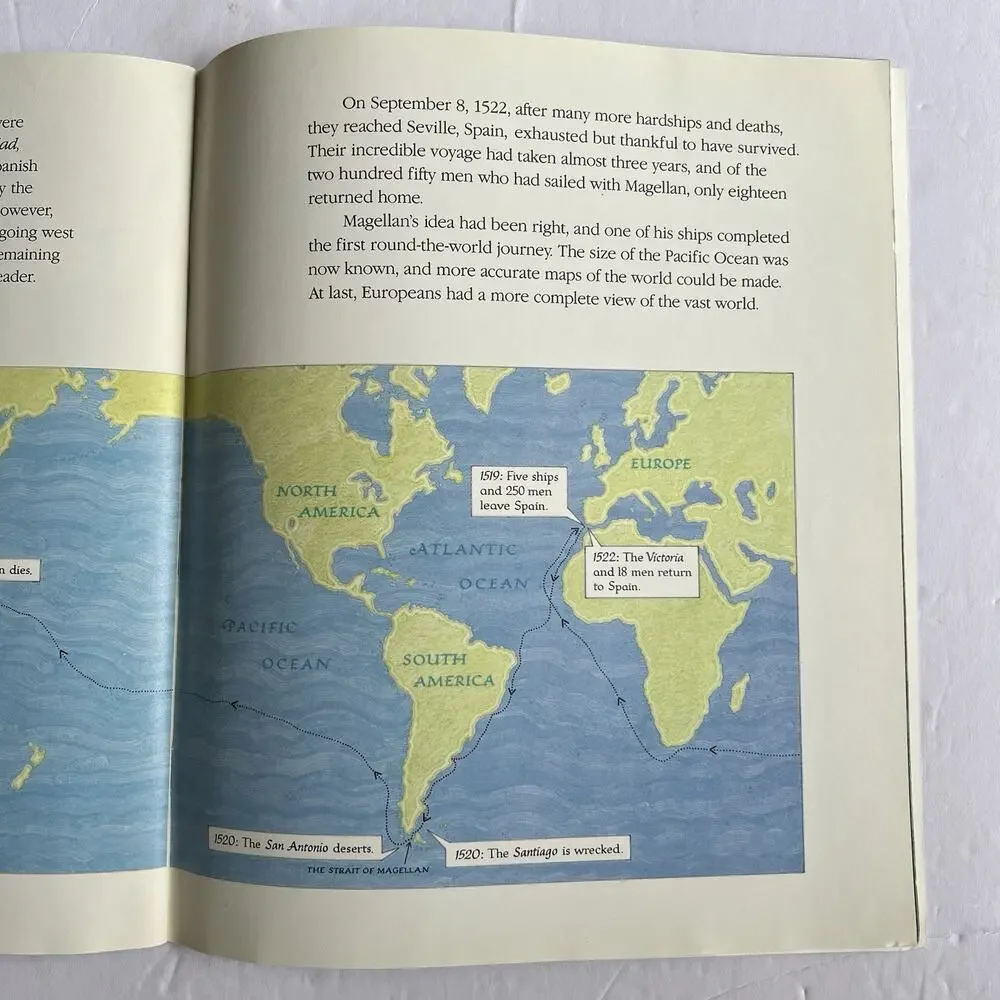 Set Of 2 Educational Books Atlas Of Exploration And Discovery Of The Americas